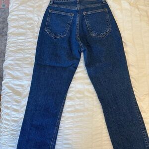 Abercrombie & Fitch Blue Ankle Cropped Jeans with Classic Fit